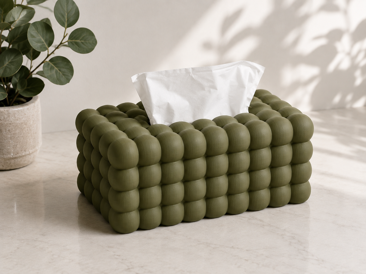 Bubble Tissue Box Cover
