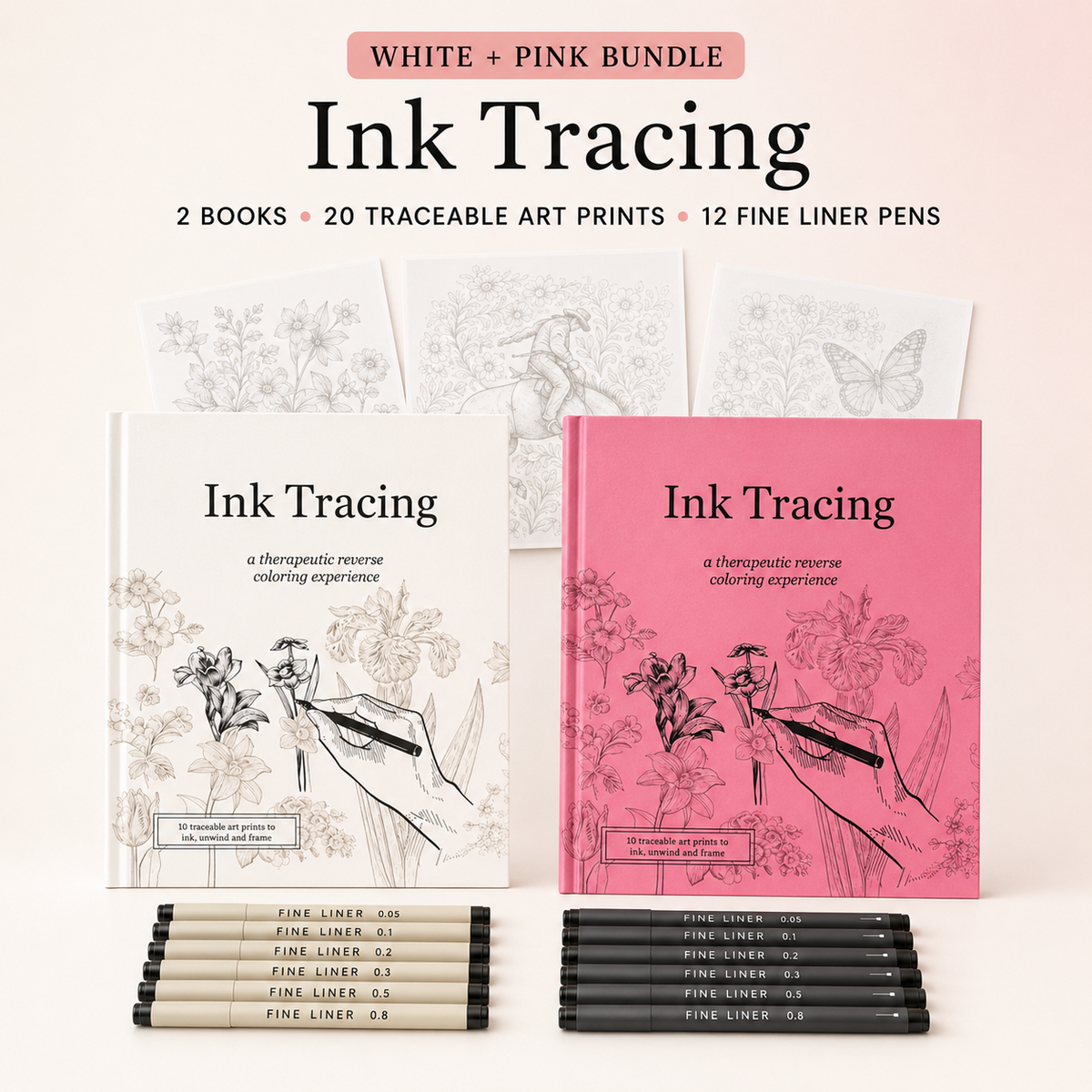 Ink Tracing Reverse Colouring Book