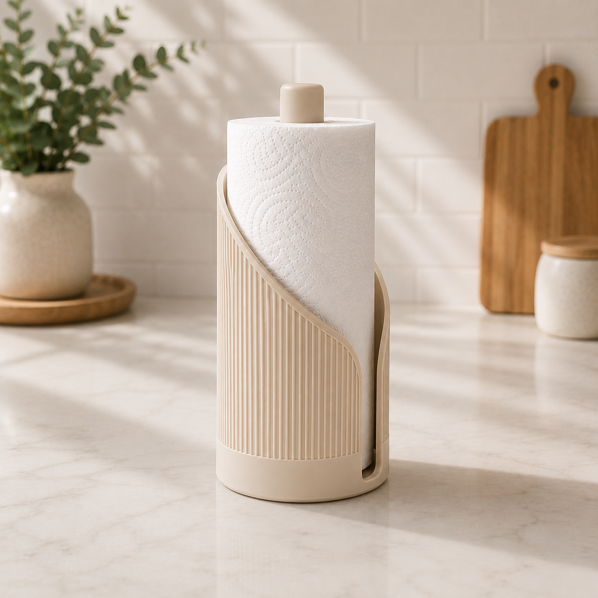 Fluted Paper Towel Holder