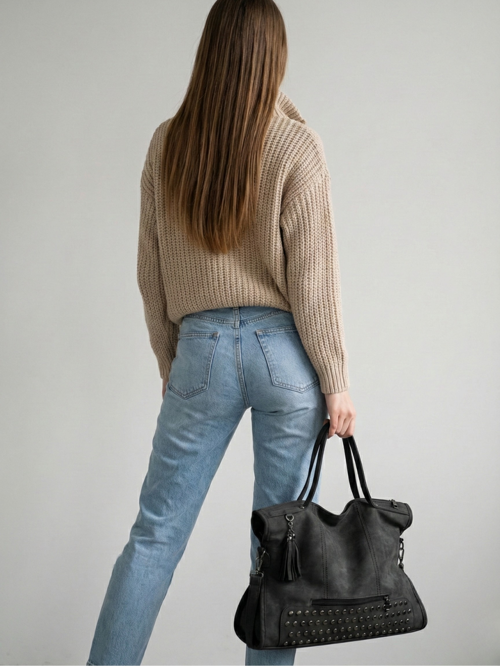 Large black work bag
