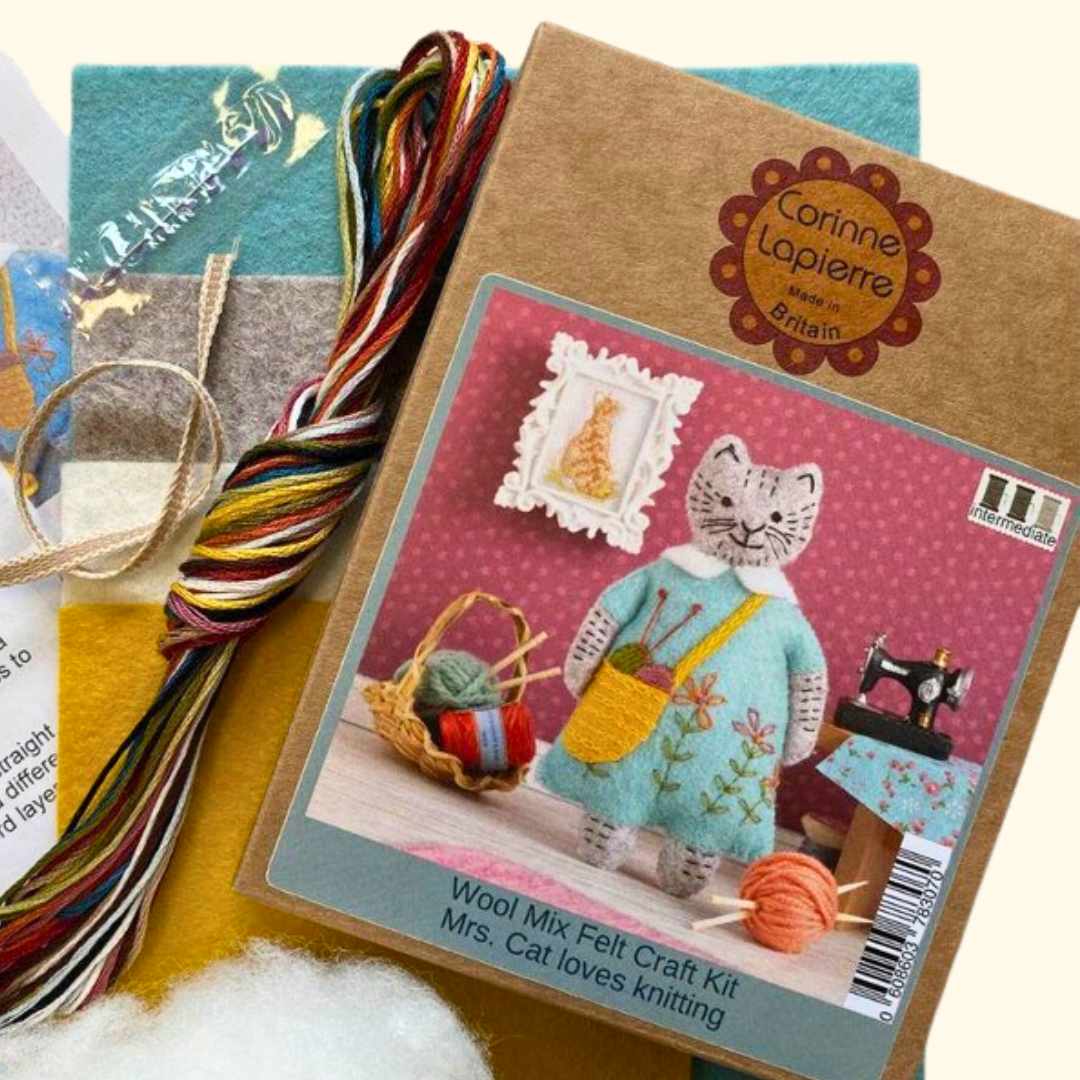 Cat Felt Embroidery Craft Kit