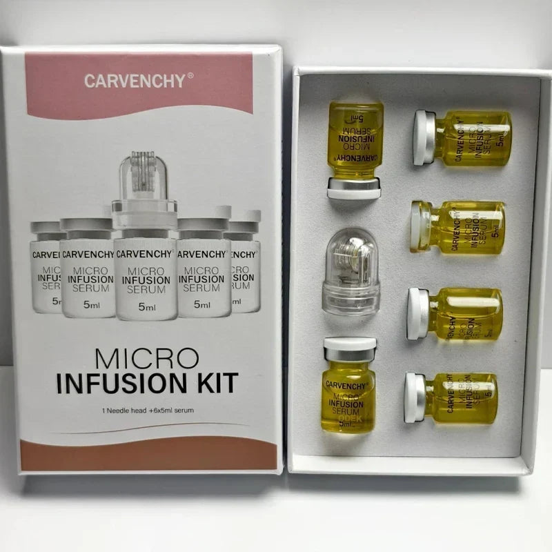 0.3mm Microneedle Skin Booster Serum Kit with Hyaluronic Acid and Collagen – 6 x 5ml