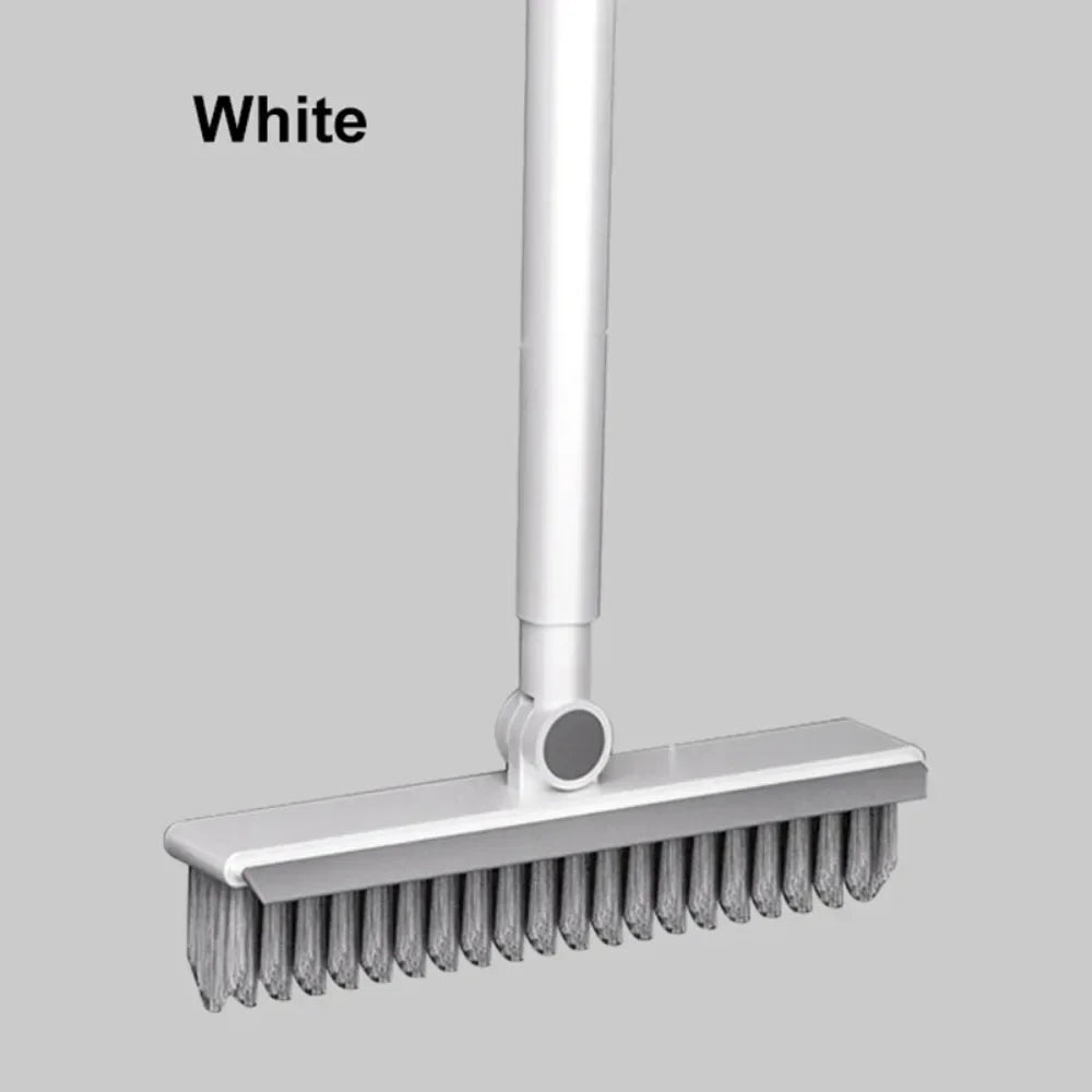 Long-Handle Bathroom Floor Brush for Tile, Grout Gaps, Walls and Toilet Cleaning