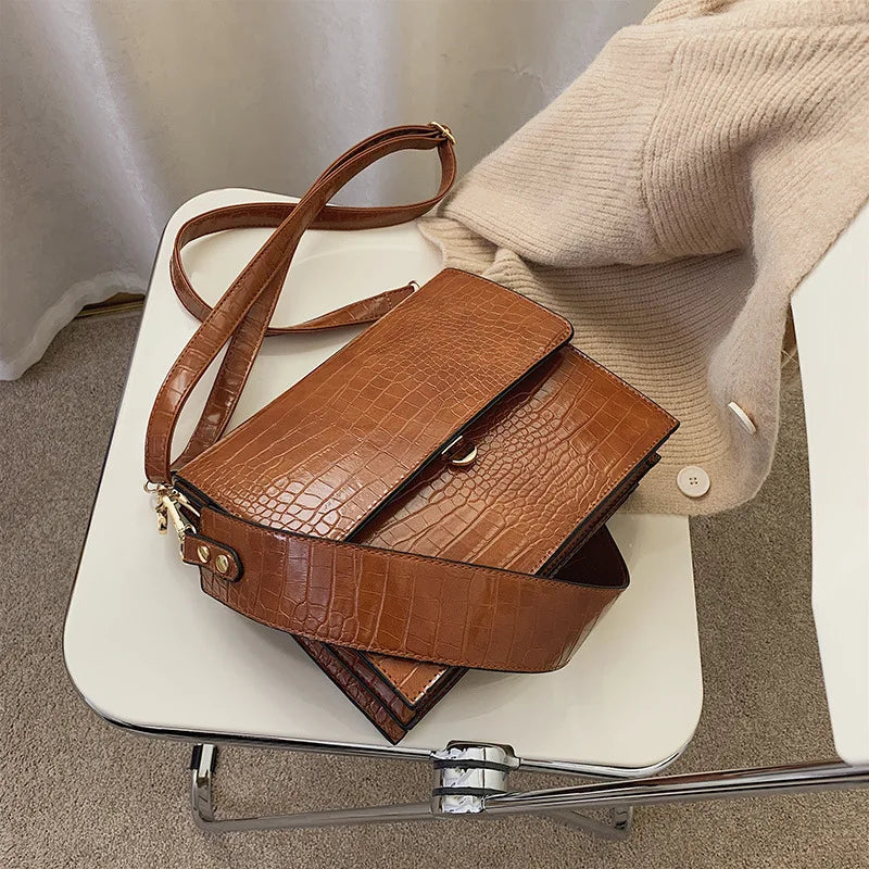 Brown cross body work bag for ladies