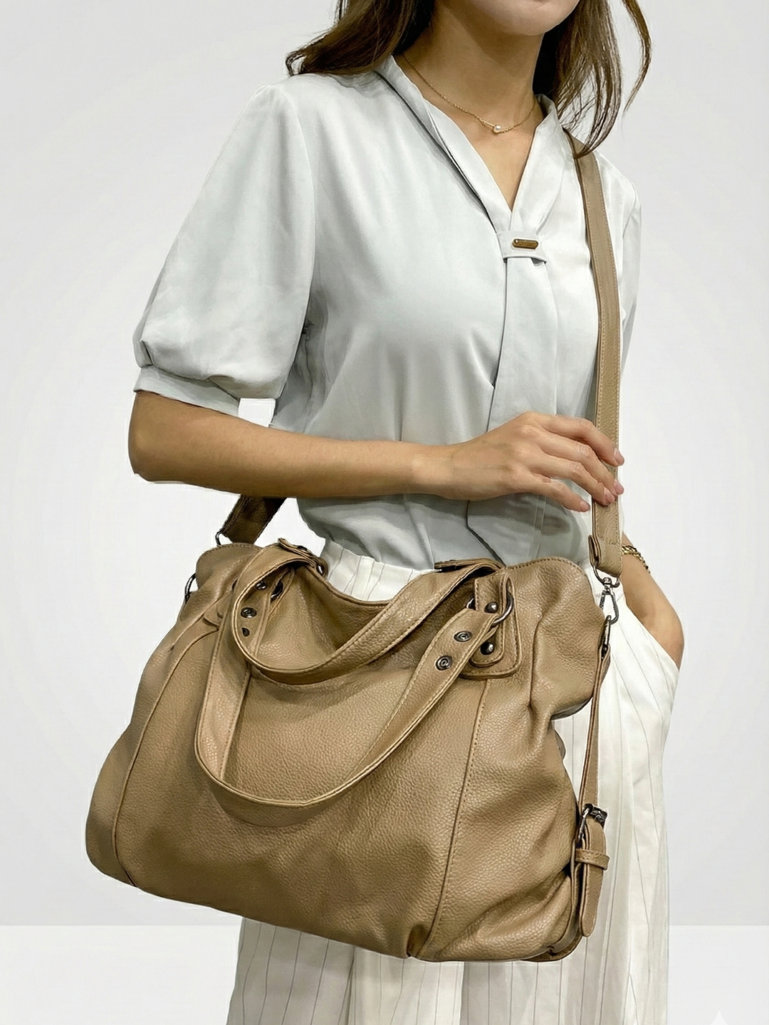 Leather bag for university