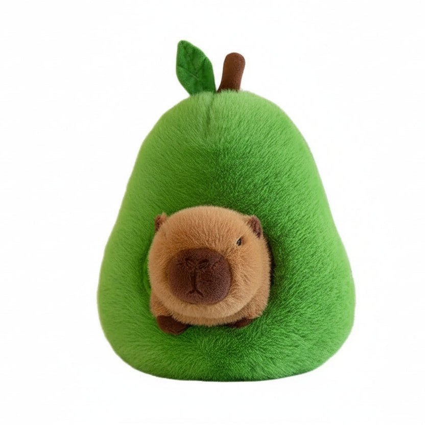 2-in-1 Plush Toy Baby Avocado Capybara Stuffed Animals for Kids