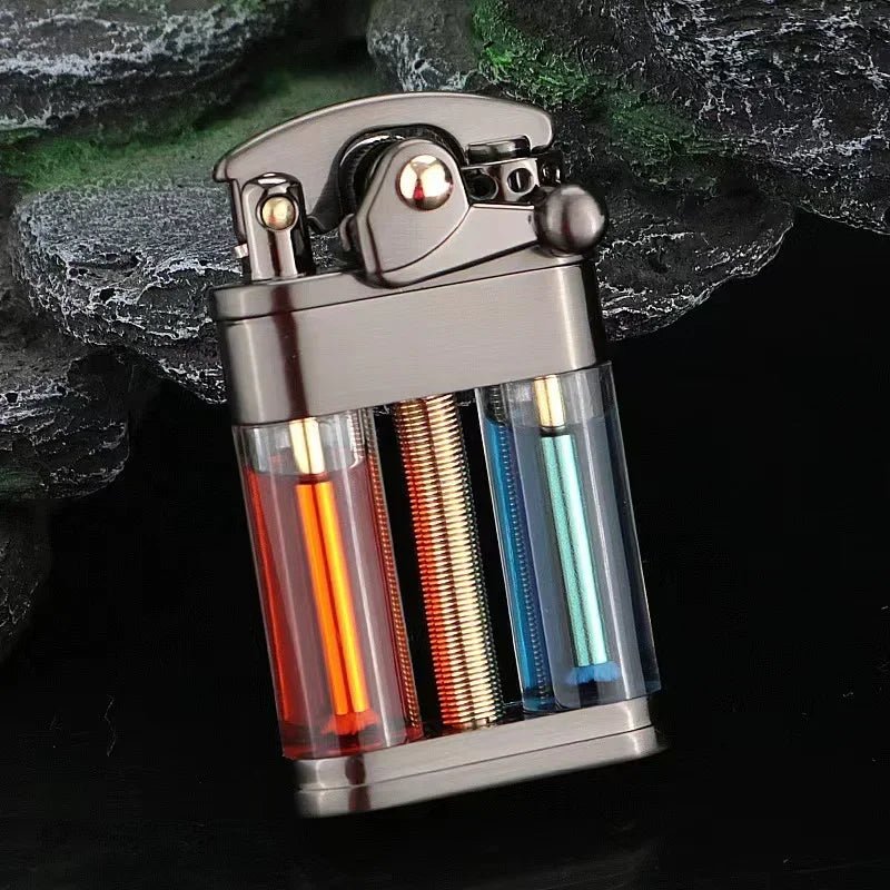 Multi-Fuel Kerosene Lighter Transparent Design for Outdoor Adventures