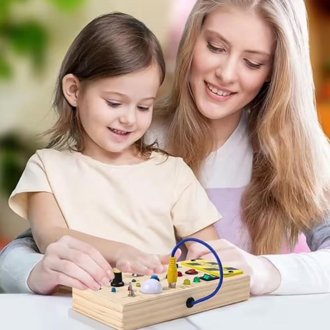 Montessori Busy Board for Toddlers to Explore, Learn & Develop Fine Motor Skills