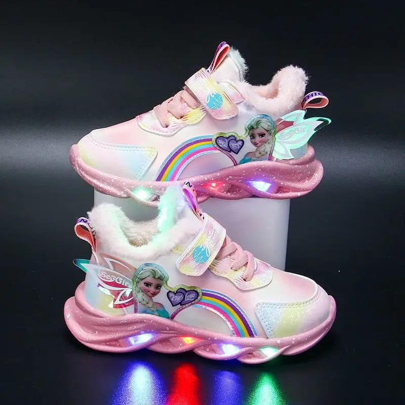 LED Princess Sneakers with Child-Safe Traction Control
