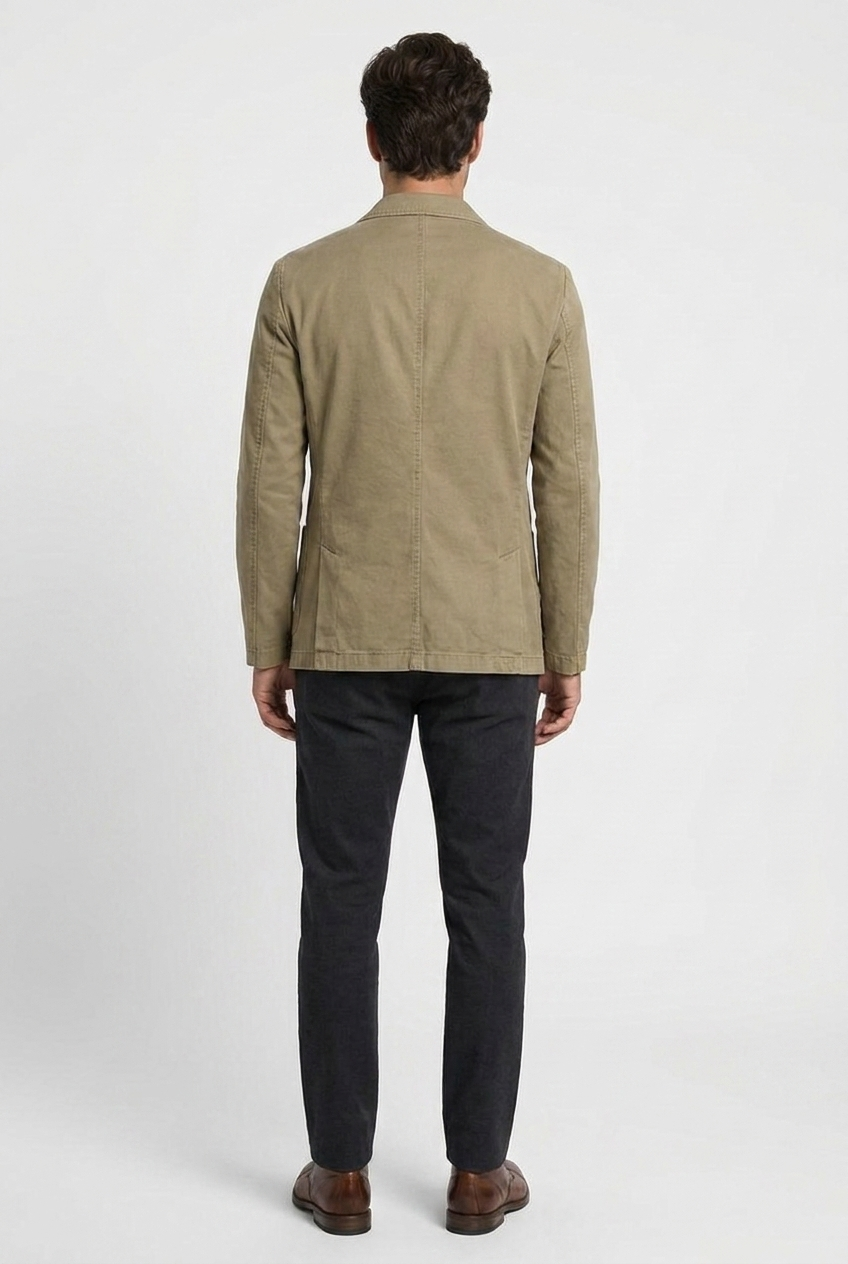 Men's Unstructured Casual Cotton Blazer