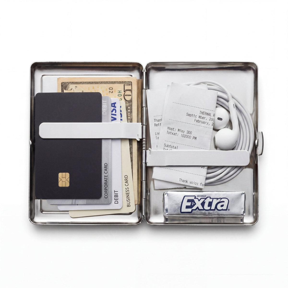 Leopard Tin Cardholder Wallet