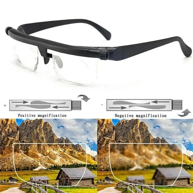 Adjustable Focus Reading Glasses for Clear Vision