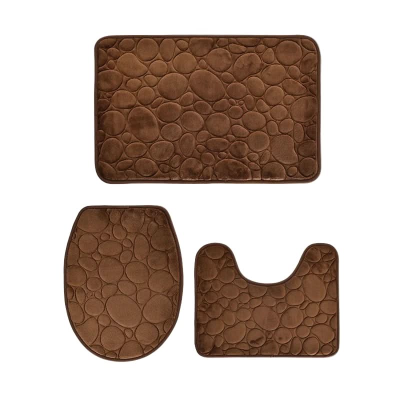 3-Piece Non-Slip Bathroom Mat Set with Comfort & Style