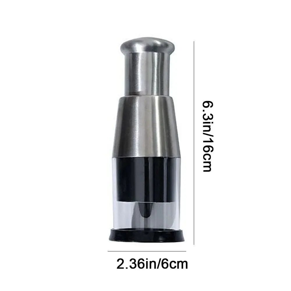 Compact Garlic Chopper Featuring Durable Steel Cutting Blades
