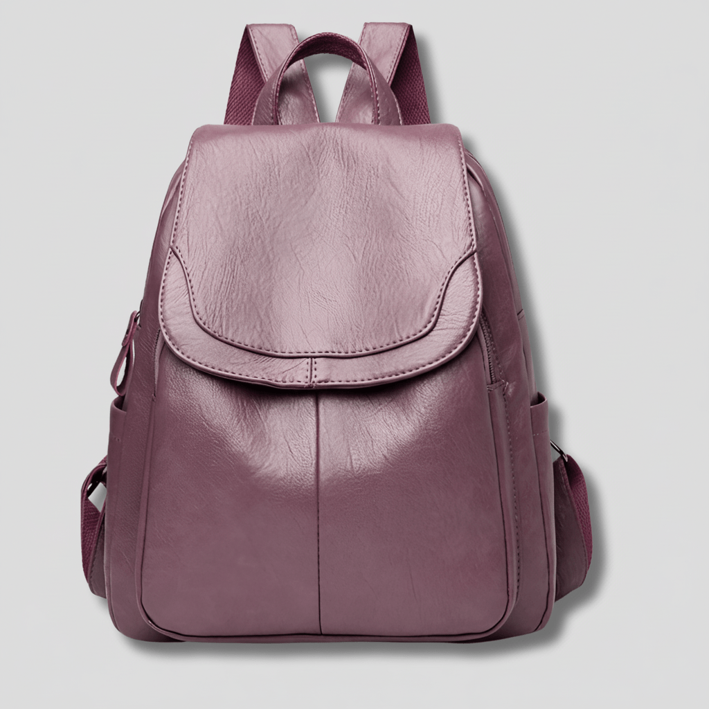 Elegant Anti-Theft Leather Backpack for Women
