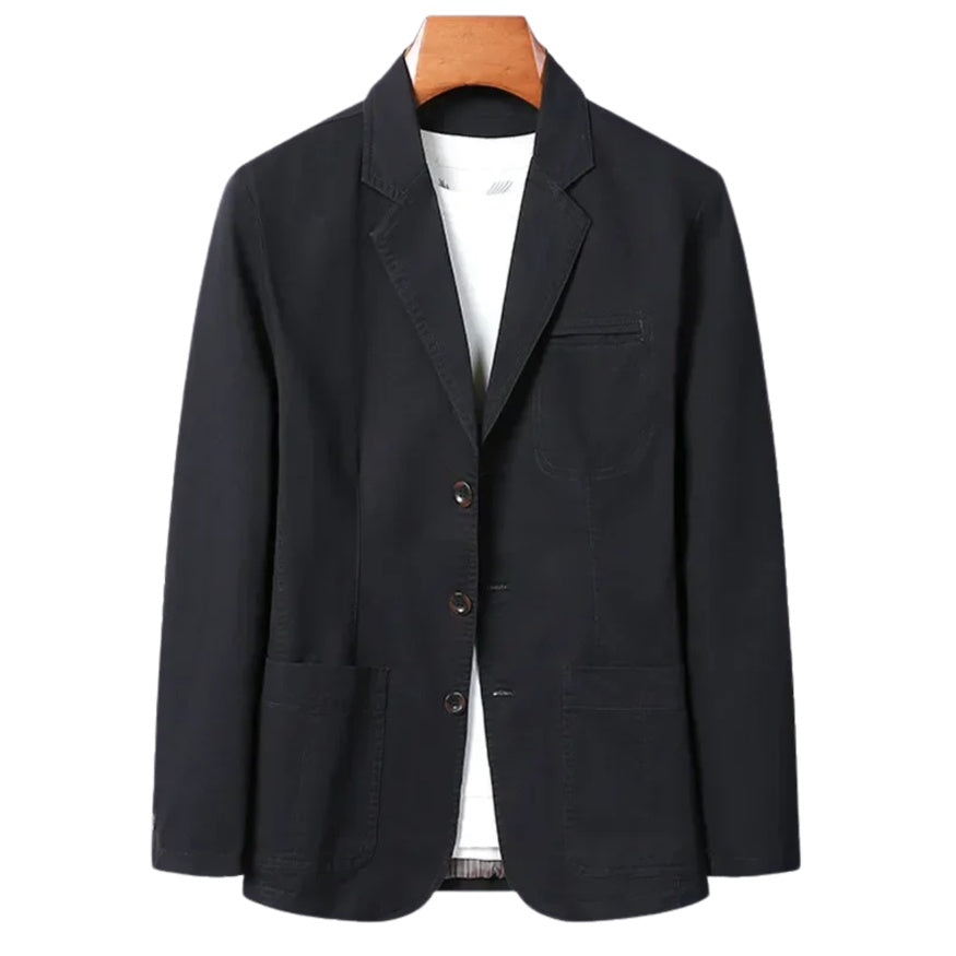 Men's Unstructured Cotton Blazer