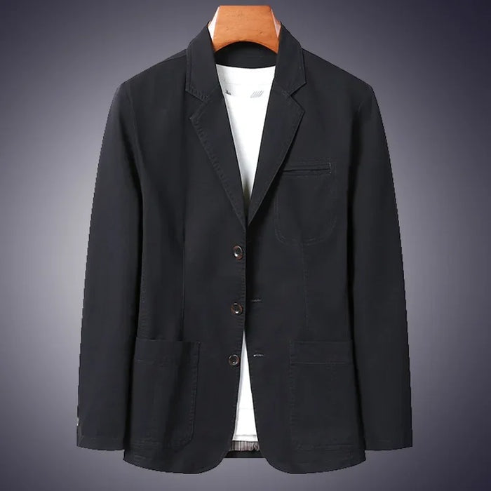 Men's Unstructured Cotton Blazer