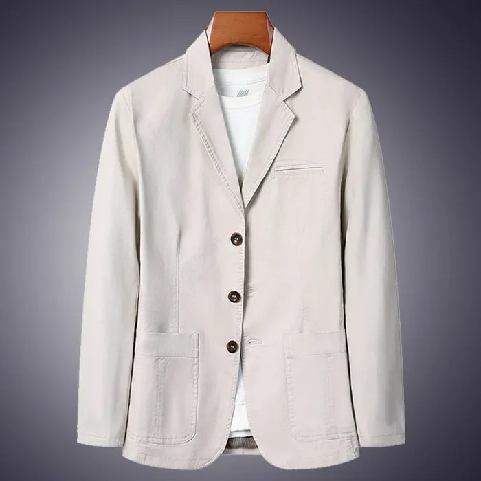 Men's Unstructured Cotton Blazer
