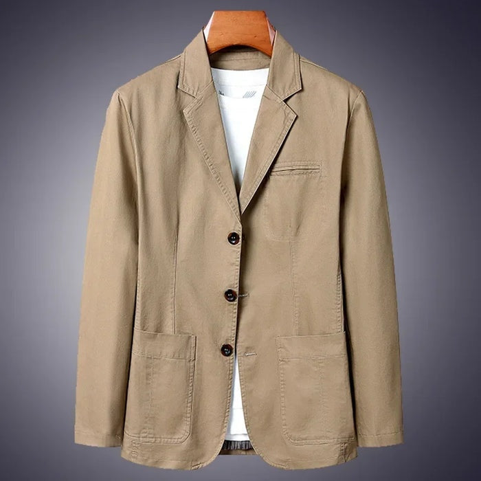 Men's Unstructured Cotton Blazer