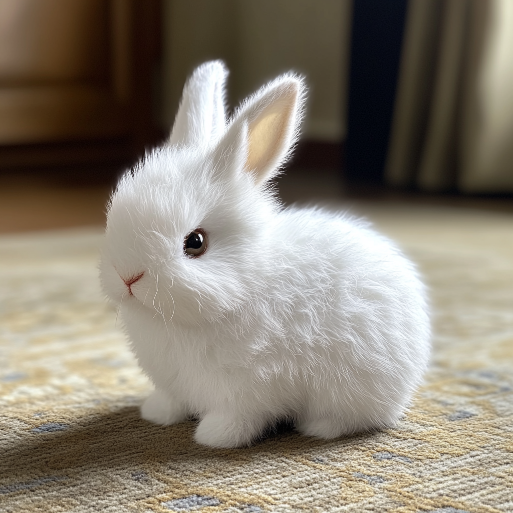 Realistic Bunny Plush Toy