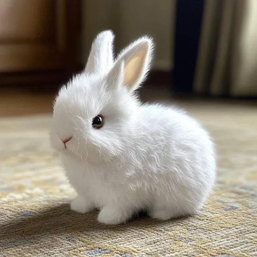 Realistic Bunny Plush Toy