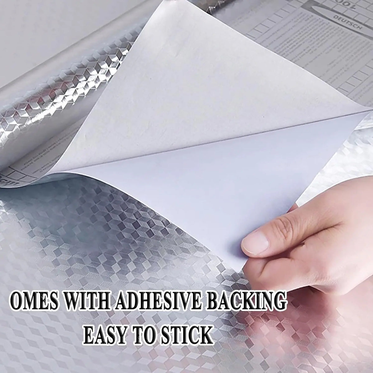 Stainless Steel Oil-Proof Kitchen Contact Paper Roll