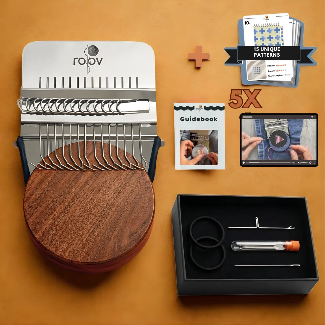 Wooden Hand Knitting Machine Kit