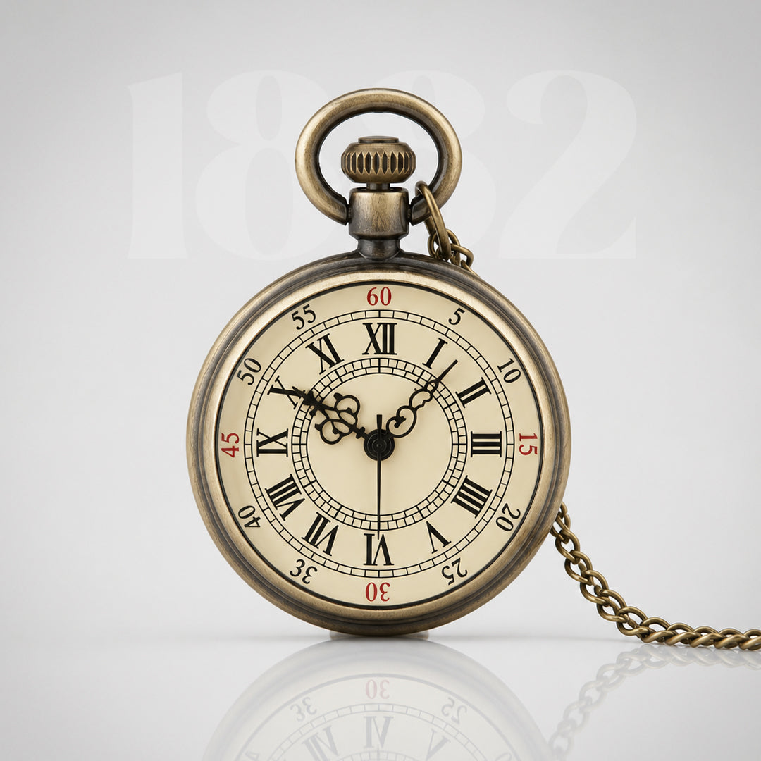 Vintage Style Mechanical Pocket Watch