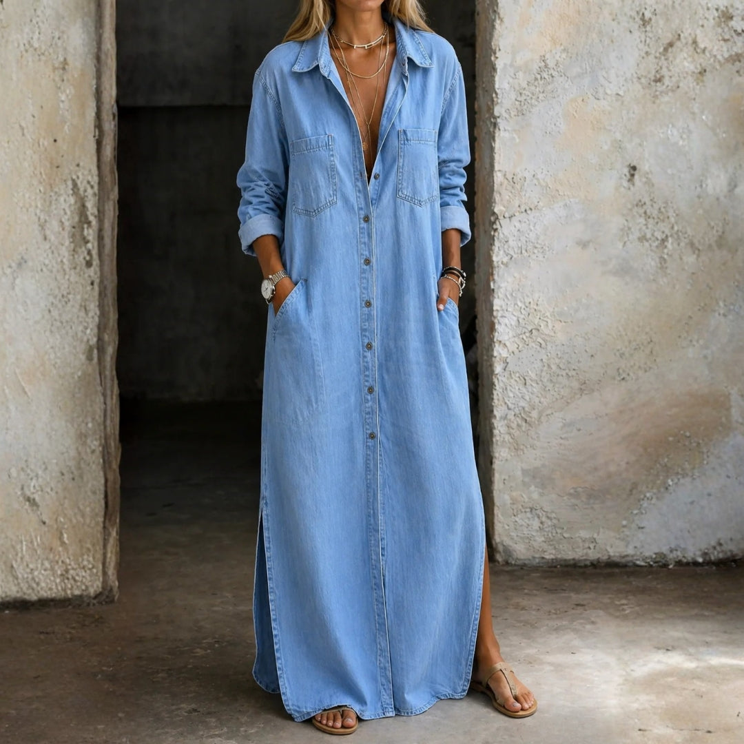 Women's Casual Button Down Dress