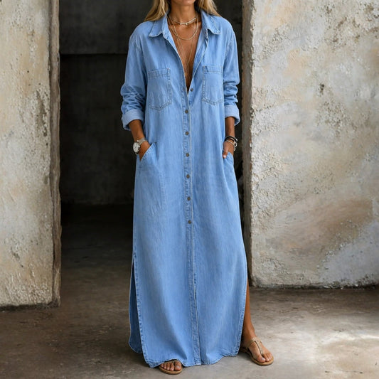 Women's Casual Button Down Dress