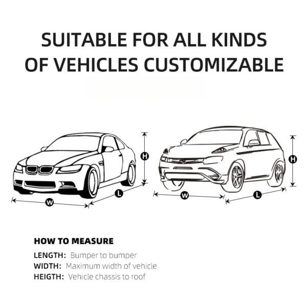 All-Weather PVC Car Cover for Sun and Rain