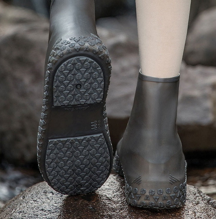 Heavy-Duty Waterproof Rain Shoe Covers, Anti-Slip
