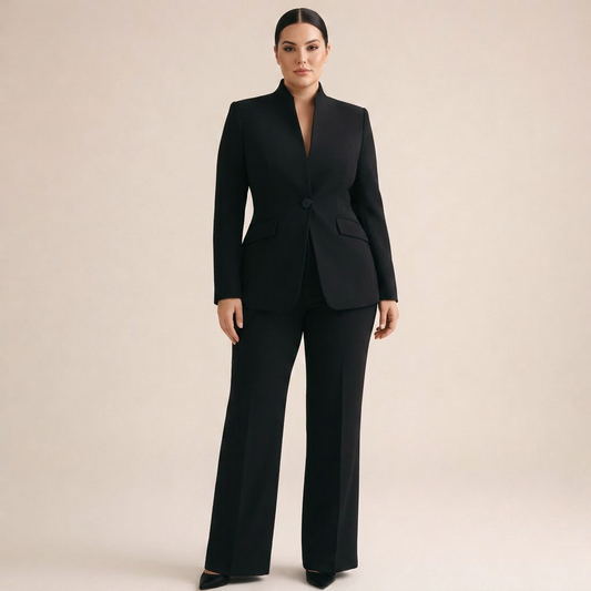 Women's Elegant Blazer Suit Set