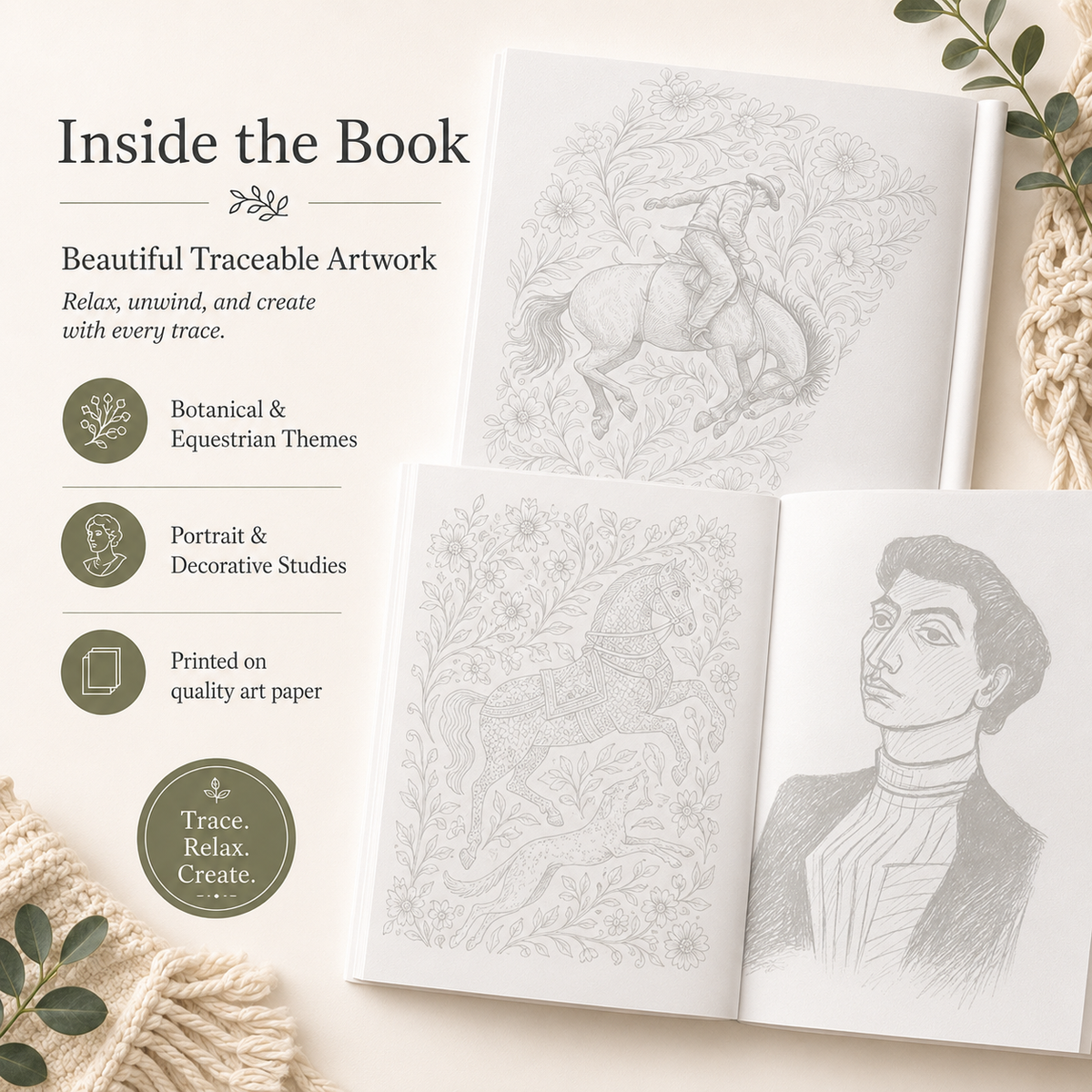 Ink Tracing Reverse Colouring Book