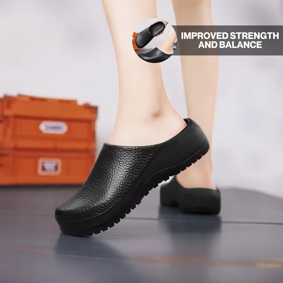 Elson Comfort Clog Mules – Non-Slip Slip-On Design