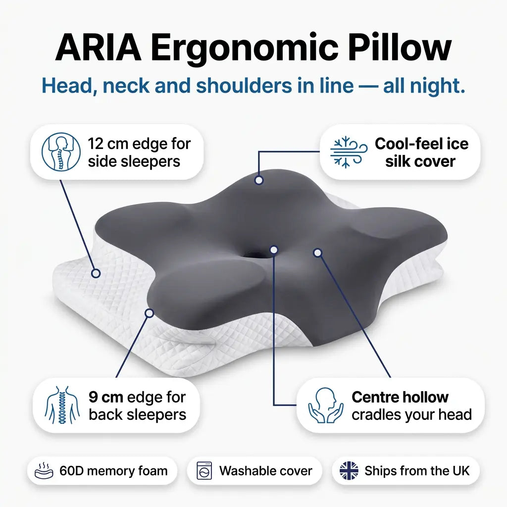 Ergonomic Butterfly Memory Foam Pillow
