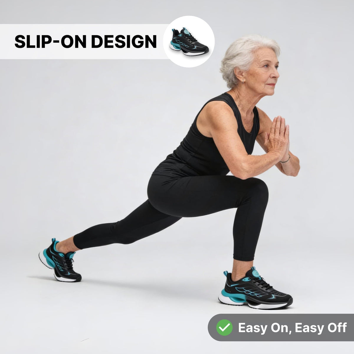 Hands-Free Walking Shoes for Seniors – Easy On/Off Comfort