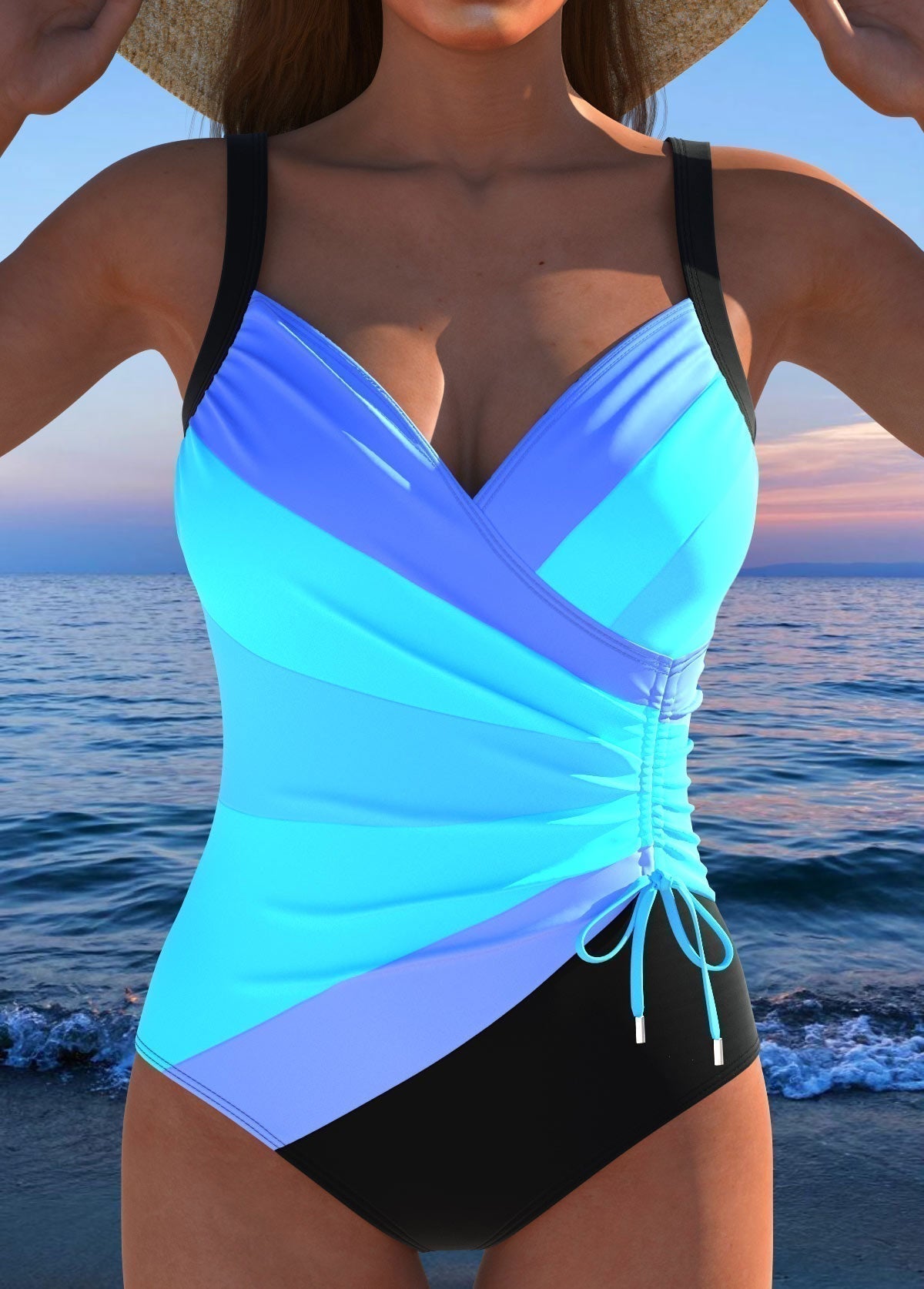Colourful Printed Swimsuit