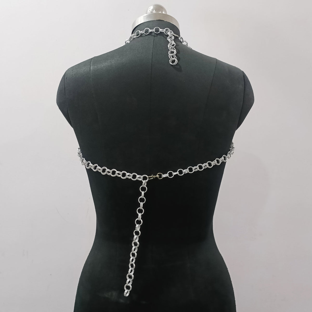 Women's Aluminum Chainmail Halter Top Costume