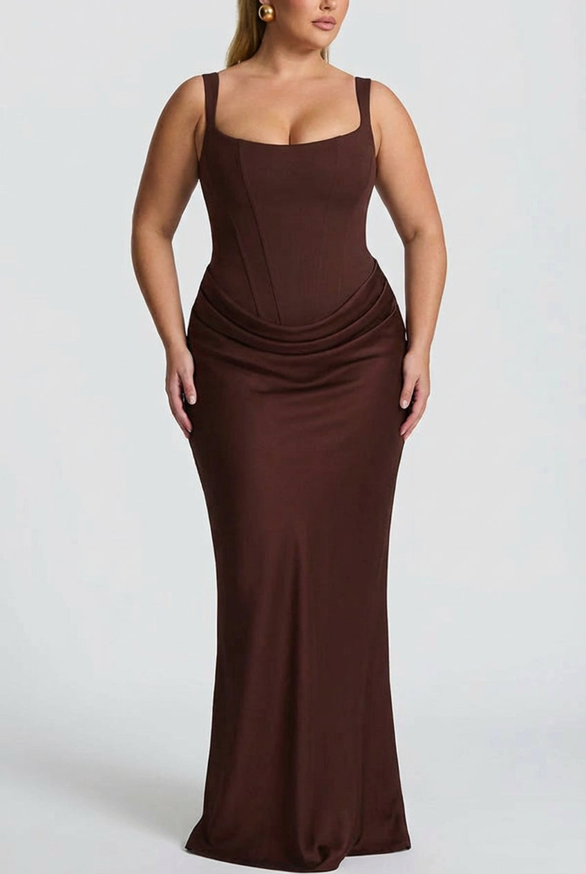 Women's Square Neck Maxi Dress