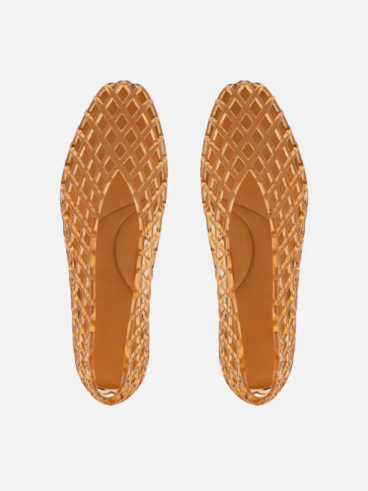 Women's Woven Jelly Ballet Flats