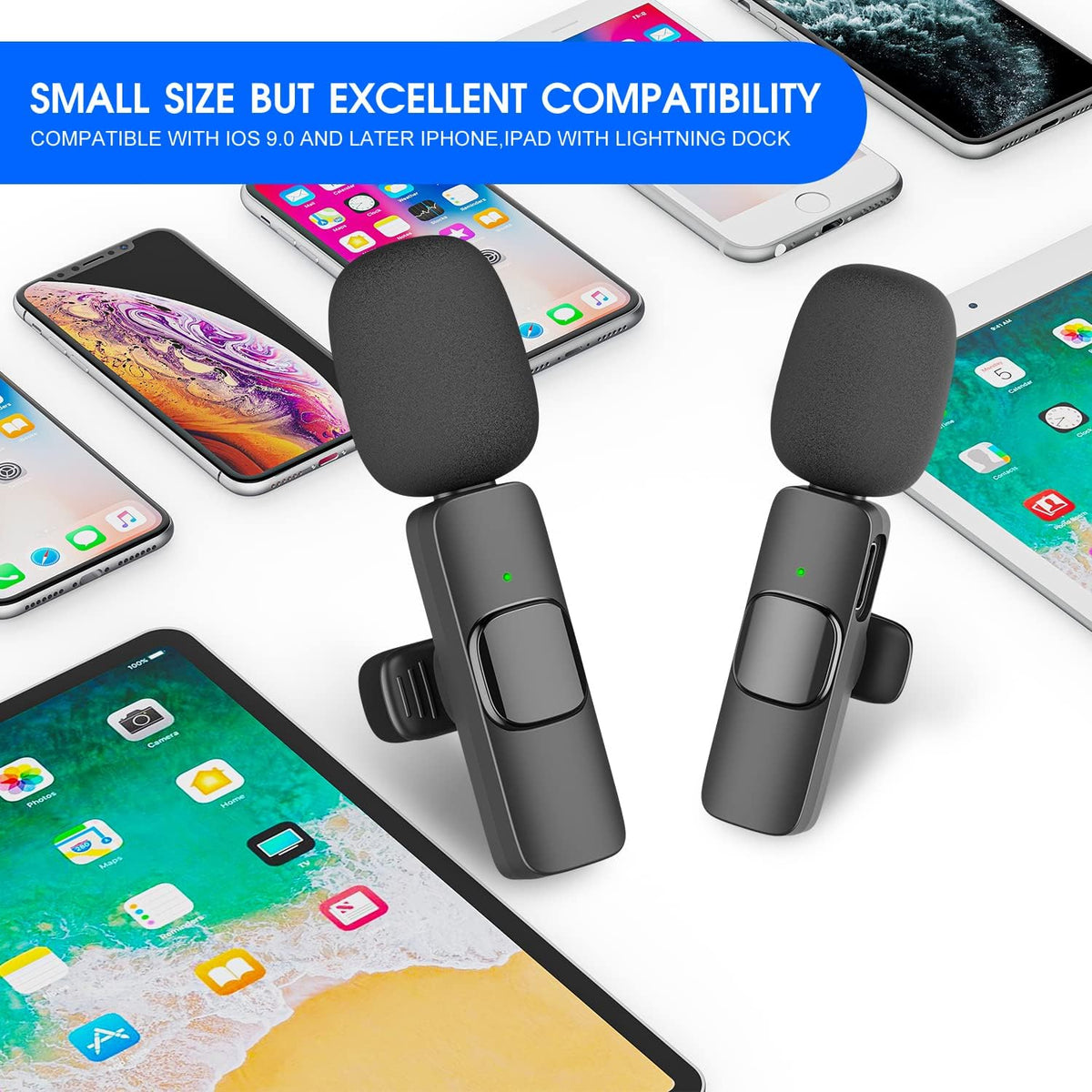 2 Pack Wireless Microphone For