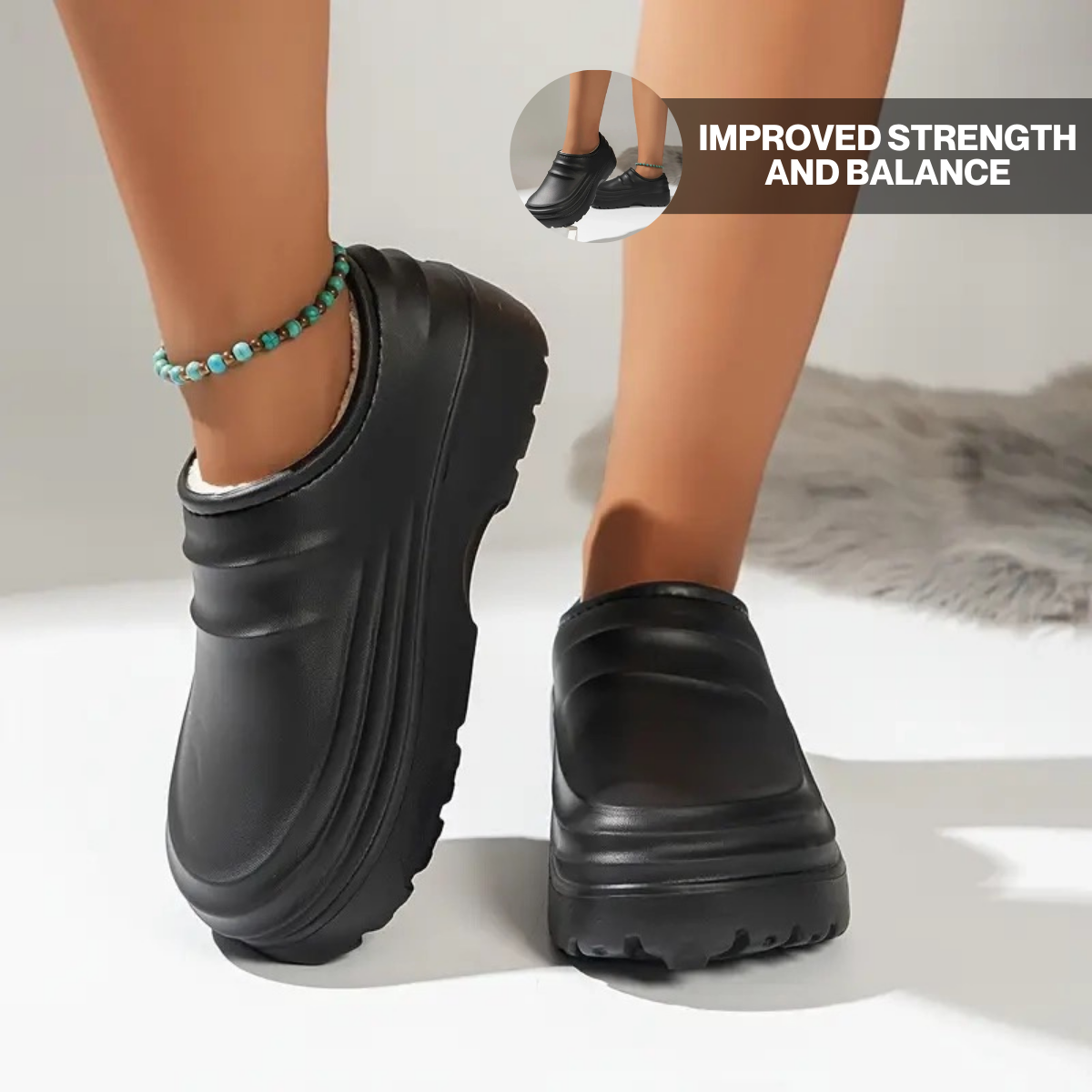 Torrey Fuzzy Non-Slip Comfort Clogs – Warm Everyday Use