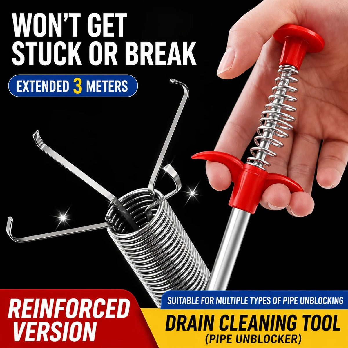 Professional Drain Clog Remover Tool