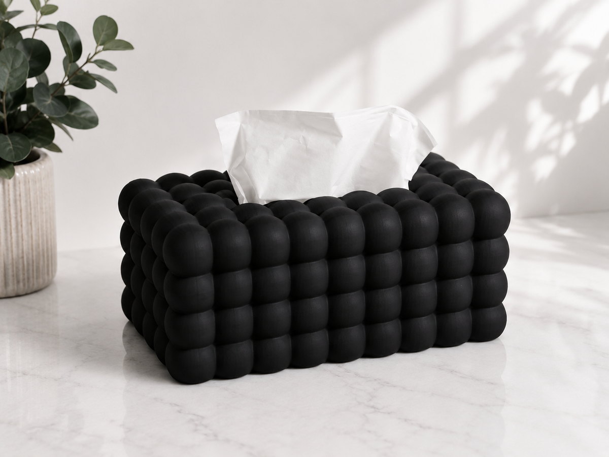 Bubble Tissue Box Cover