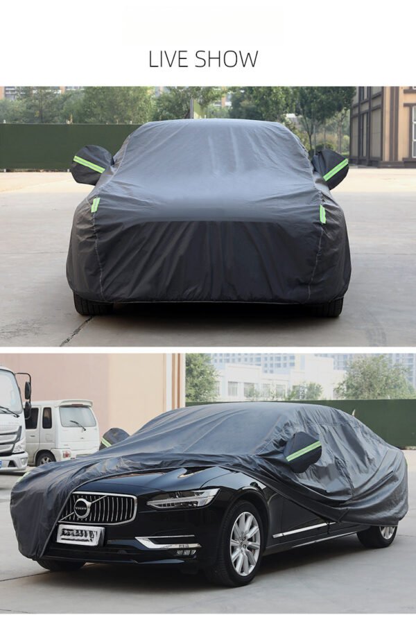 All-Weather PVC Car Cover for Sun and Rain