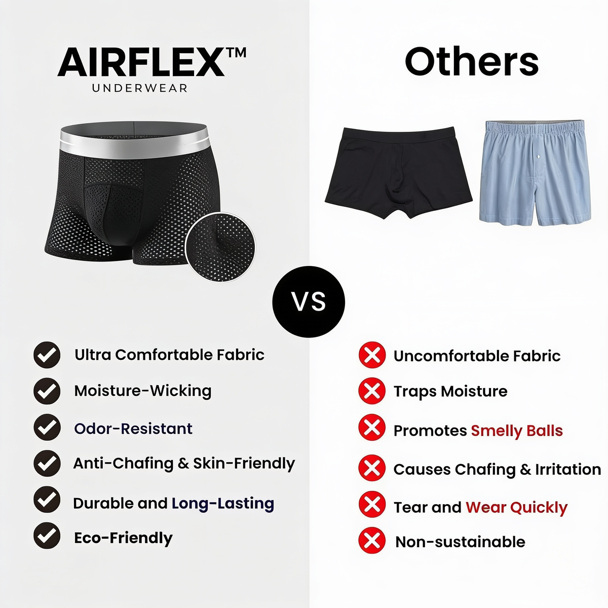 Men's Leakproof Ice Silk Mesh Boxer
