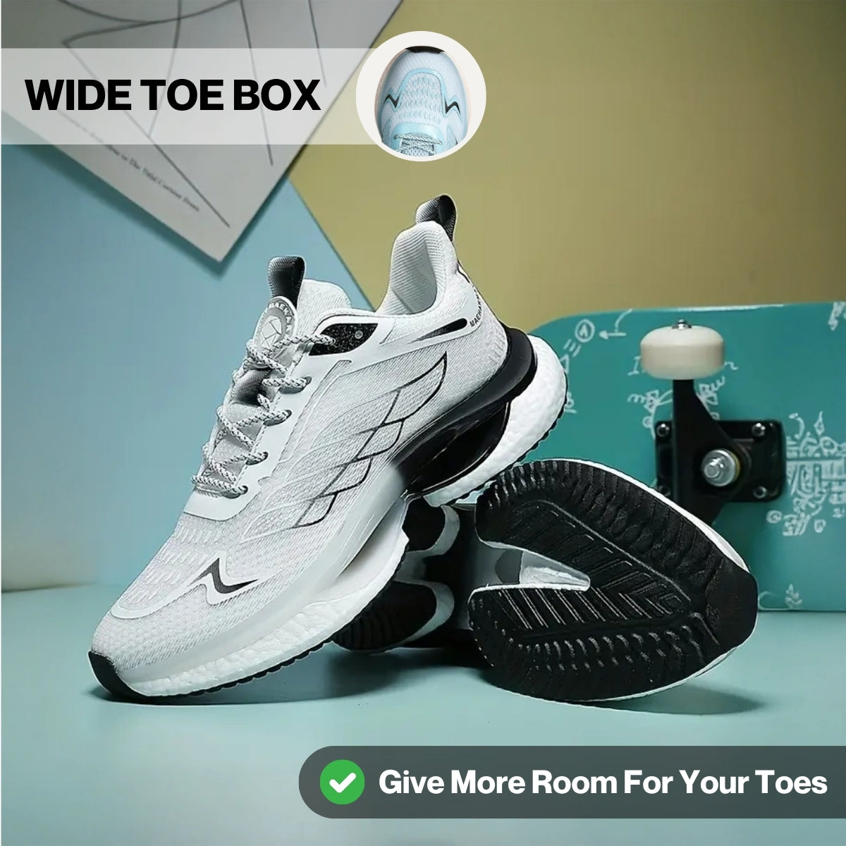 Hands-Free Supportive Walking Shoes – Slip-On Walking Sneakers