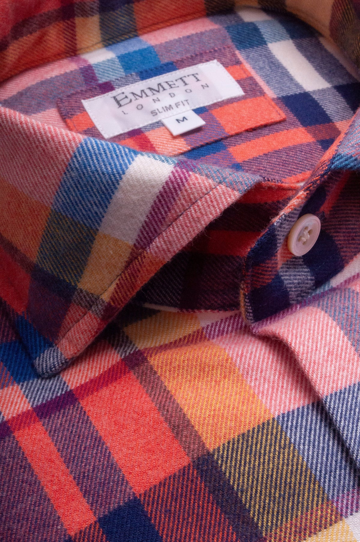 SUPPLIED BY TOM - Red & Blue Brushed Cotton Check Shirt