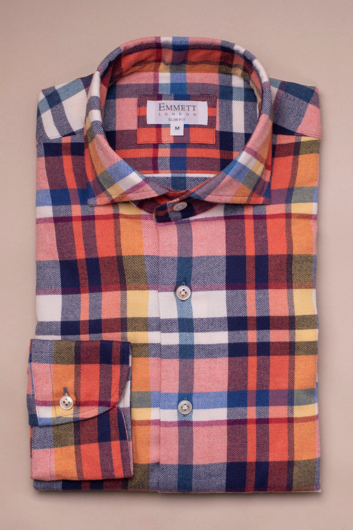 SUPPLIED BY TOM - Red & Blue Brushed Cotton Check Shirt